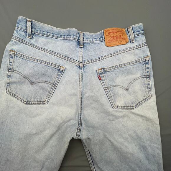 Levi’s 901 Vintage Distressed Jeans Men’s 38x32 Light Wash 2001 USA Grunge - Picture 5 of 10
